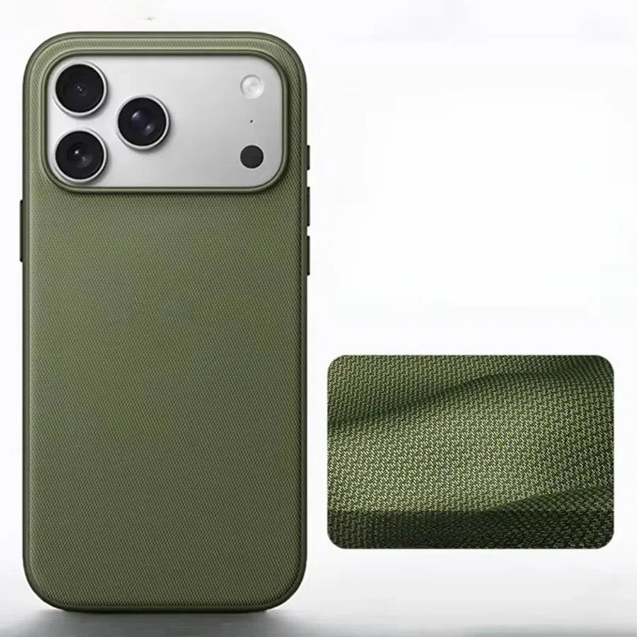 Original Technology Woven Magnetic Case For iPhone 18 17 16 15 14 13 Pro Max Fundas For Magsafe Wireless Charger Official Cover