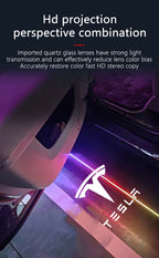 Tesla 2pcs Car HD Projector Lamp LED Door Welcome Light For Tesla Model S Model Y Model 3 Model X