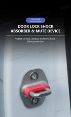 SEAMETAL Car Door Shock Absorber Universal Car Door Buckle Soundproof Deadener Damper Cushion Anti-Vibration Buffer Pad