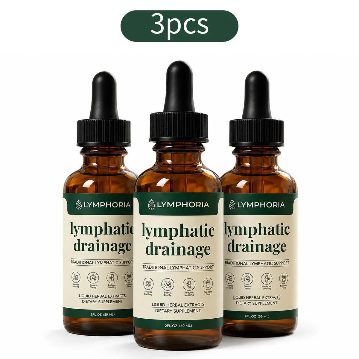 Lymphatic Drainage Drops 60ml Natural Herbal Circulatory Wellness