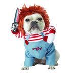Halloween Dog Costumes Funny Dog Clothes Adjustable Pet Cat Cosplay Costume Sets Novelty Clothing For Medium Large Dogs Pug 2023
