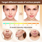 Electric V Face Lifting Beauty Device 6 Modes 8 Levels Facial Firming Massager Double Chin Removal Skin Care Tool