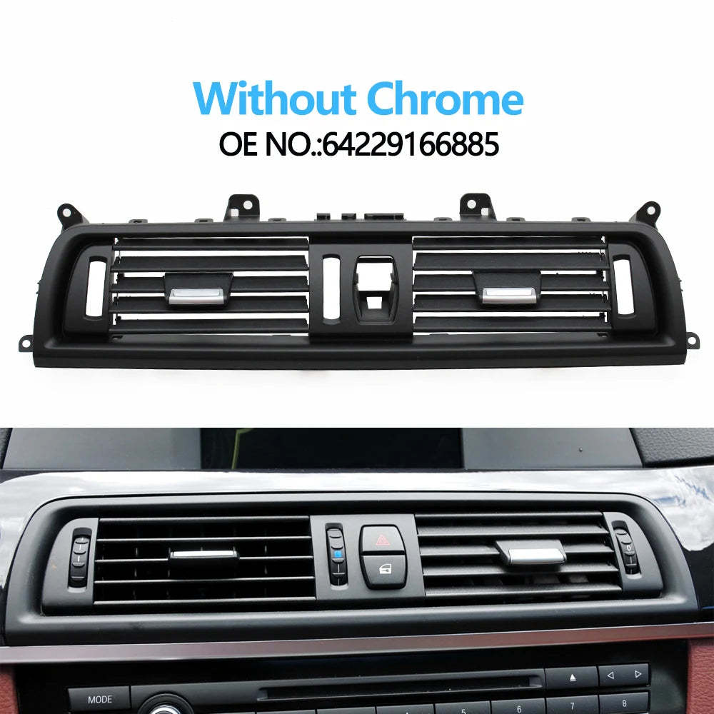 Car Central Air Conditioning AC Vent Grille Panel For BMW 5 Series F10 F11 520i 523i 525i 528i 535i  64229166885,64229209136