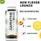 Cutler Nutrition Liquid Carnitine 3000 for Energy and Recovery Support Dietary Fitness Supplement Edible Healthcare Vitamin