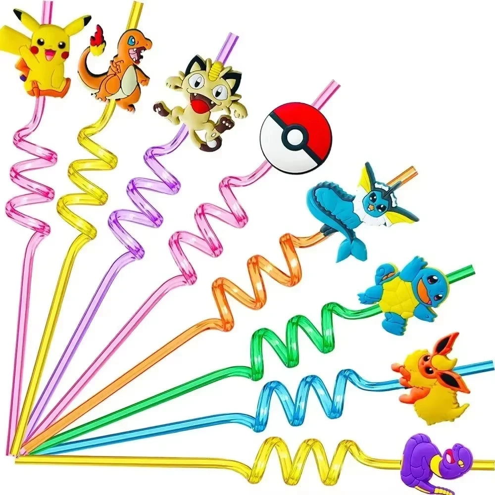 PokeMoned Theme Party Favors Slap Bracelets Stickers Keychain Party Gifts Goodie Bag Stuffers Fillers Birthday Party Decorations