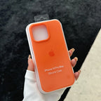Luxury Liquid SIilicone Solid Candy Color Phone Case for Apple iPhone 17 Pro 16 15 14 13 18 Pro Max Shockproof Cover with Logo