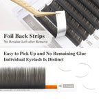 NAGARAKU Flat Ellipse Eyelash Split Tips Matte Gray Black Color Super Soft Gentle Natural Eyelash Extension Flat Shape Lashes