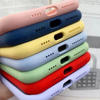 Luxury for Color Matte Case for iPhone 18 17 16 15 14 13 Pro Max 18 17 16 15 14 13 Soft Liquid Silicone Ultra Slim Cover