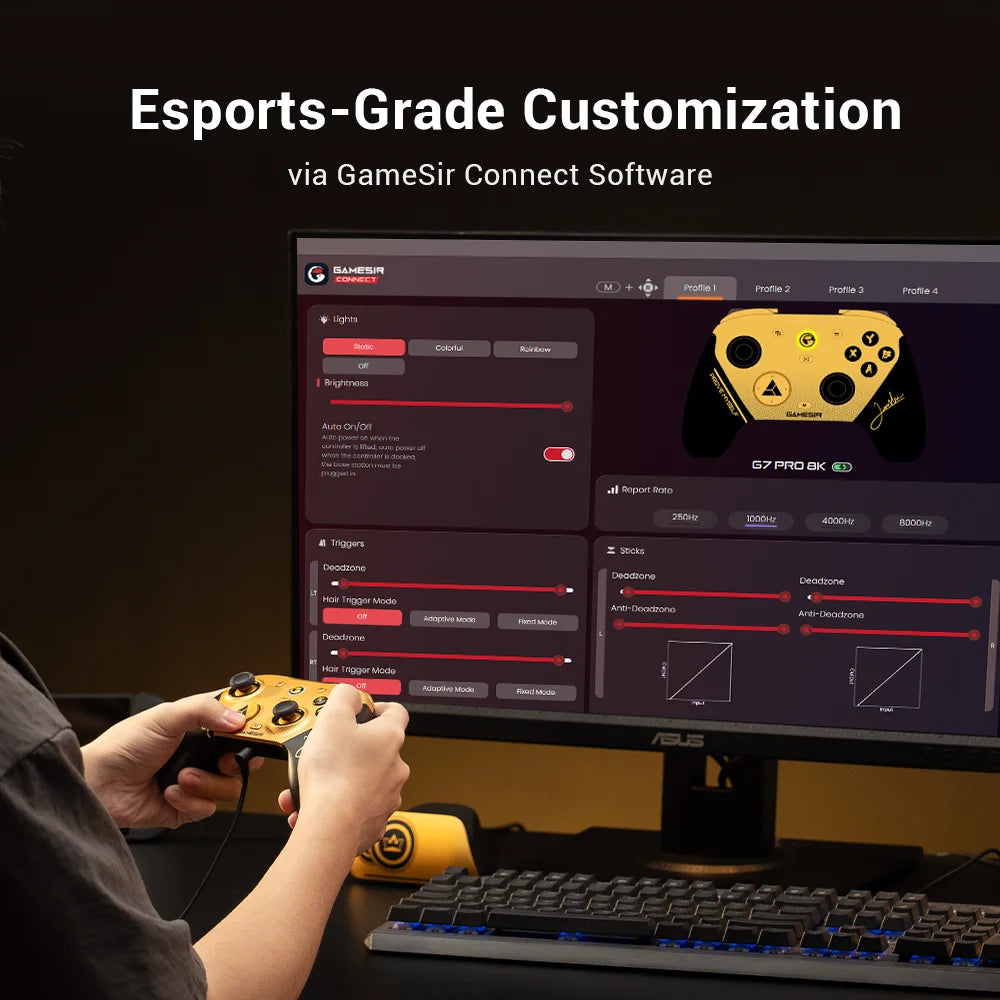 GameSir G7 Pro 8K Champion Edition Wireless Gaming Controller for Nintendo Switch 2, Android, iOS, PC, Steam, 8000Hz Gamepad