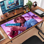 Game G-gta 6 Mouse Pad Large Anti-Slip Rubber Gaming MousePad Durable Desk Pad Thick Seam Edge Suitable For Office And Gaming