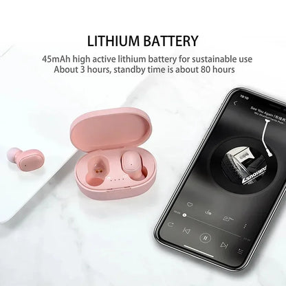 Hot selling new A6S wireless Bluetooth gaming, music, sports, sweat proof mini with microphone earphones