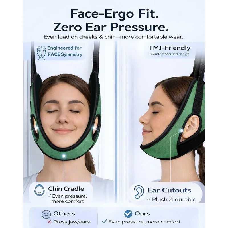 Upgraded Over The Door Neck Traction Large Weight Capacity Thickened Neck Support Breathable Design Home Neck Pain Relief Care