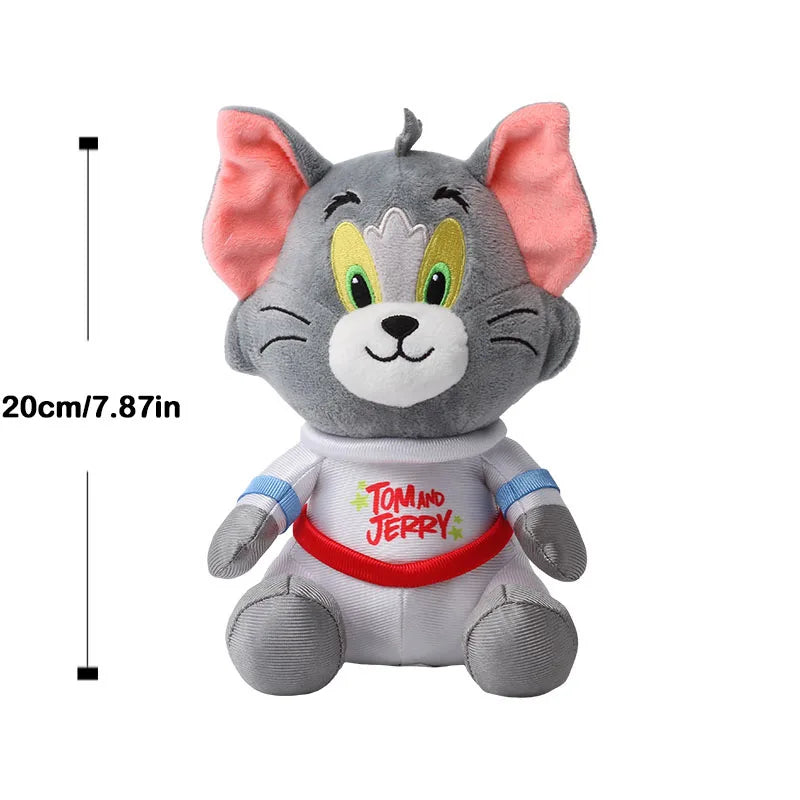 New Classic 19cm Tom and Jerry Plushies - Ideal Gift for Movie Fans and Kids Movie Series Stuffed Animal Collectors