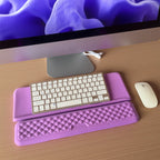 Keyboard Wrist Rest, Ergonomic Memory Foam Wrist Support for Typing & Gaming, Tilted Keyboard Pad, Aesthetic Desk Accessories Fo