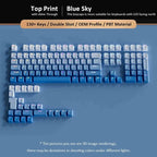 2026 Original Daylight Keycaps PTB Translucent, Side-engraved Oem 135 Keys, Customized To Fit 60/84/98/108 Mechanical Keyboards.