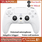 Wireless Gamepad For Playstation 5/ps5 controller Gaming Turbo Dual Sense Vibrate External microphone Adaptives Trigger