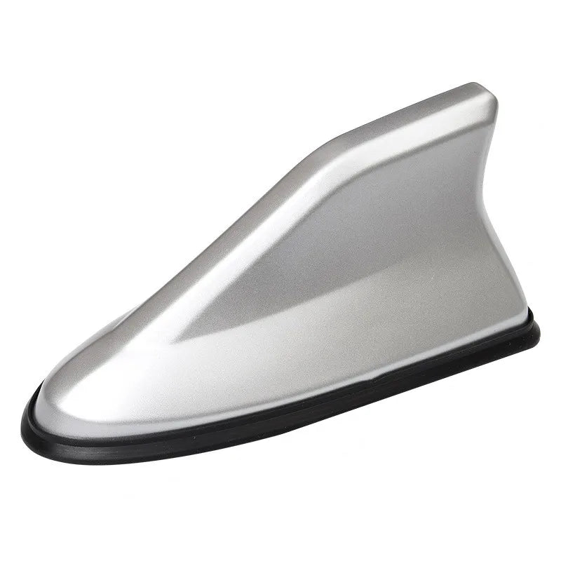 Universal Carbon Fiber Look Car Roof Top Mount Shark Fin Aerial Antenna Toppers Auto Radio AM FM Antenna Signal Amplifier Aerial