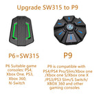RGB Backlit Gaming Keyboard And Mouse Combo One-Handed Keypad with 3200 DPI Mouse Game Converter for PS4 Xbox Nintendo Switch