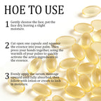 Vitamin E Facial Essence Capsule with Retinol Jojoba Seed Oil & Collagen for Brighter Skin Moisturizing & Smoothing 0.5ml X 90 C