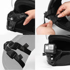 Motorcycle Helmet Chin Strap Mount for GoPro Hero 13 12 11 10 9 8 DJI Osmo Insta360 SJCAM SJ4000 AKASO Action Camera Accessories