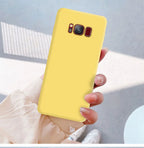 Liquid Silicone Soft Cases For Samsung Galaxy S8 S9 S10 S20 S21 FE S22 S23 Plus Fundas For Samsung Note 8 9 10 20 Plus Cover