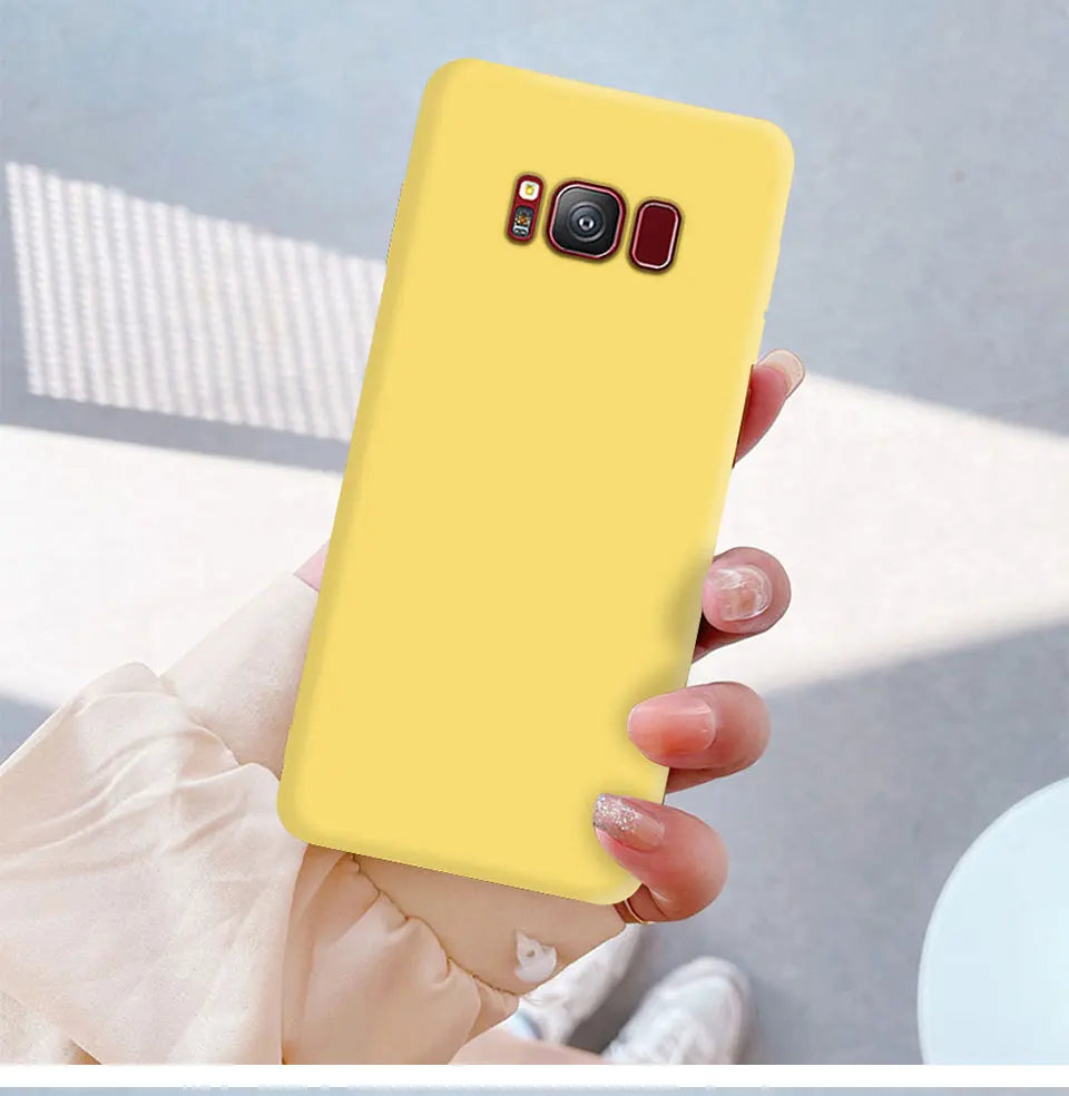 Liquid Silicone Soft Cases For Samsung Galaxy S8 S9 S10 S20 S21 FE S22 S23 Plus Fundas For Samsung Note 8 9 10 20 Plus Cover