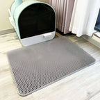 Cat Litter Mat Heavy Duty Waterproof 2 Layer Non Slip Washable Pet Floor Protector Litter Box Sand Stopper Pet Product