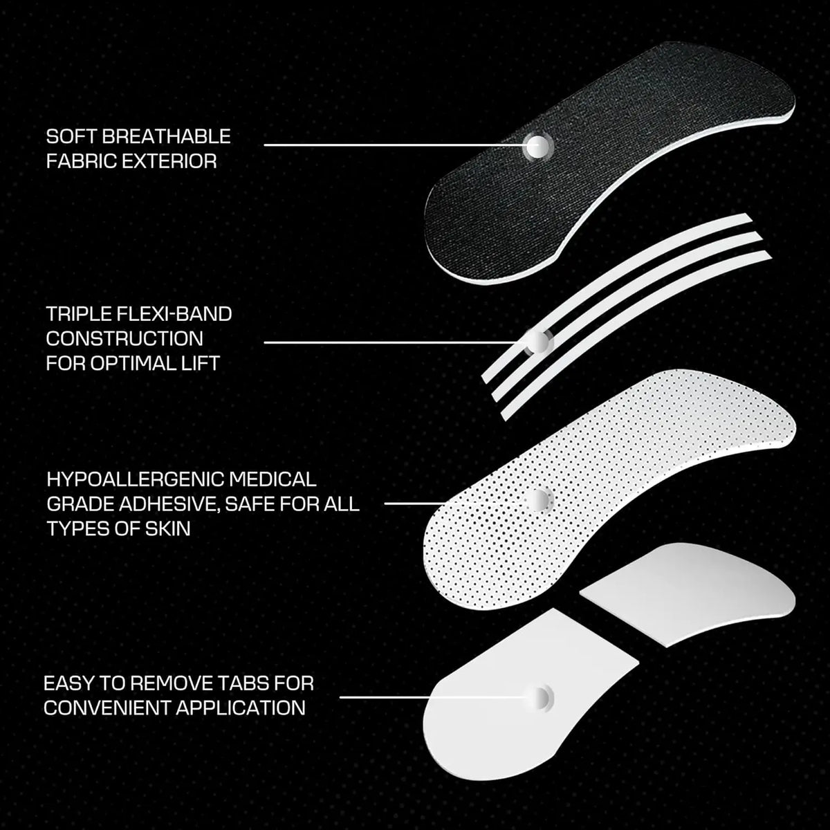 30PCS Nasal Strips for Snoring,Nose Strips for Breathing,Anti Snoring Solution Congestion Relief Nose Tape for Sleeping