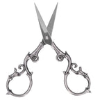 Portable Stainless Steel Retro Scissors Gourd Shape 4.3 Inch Embroidery Scissors Sewing Scissors Needlework Art