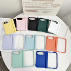 Luxury Skin Feel Frosted Matte Fold Phone Case For iPhone Duo Ultra 18 Fold Hinge Protective Ultra-thin PC Shockproof Hard Cover