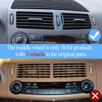 2/3PCS Set Car Front Air Conditioning AC Vent Rolling Wheel For Mercedes BENZ E Class W211 E200 E300 E230 E260 E280 2003-2008