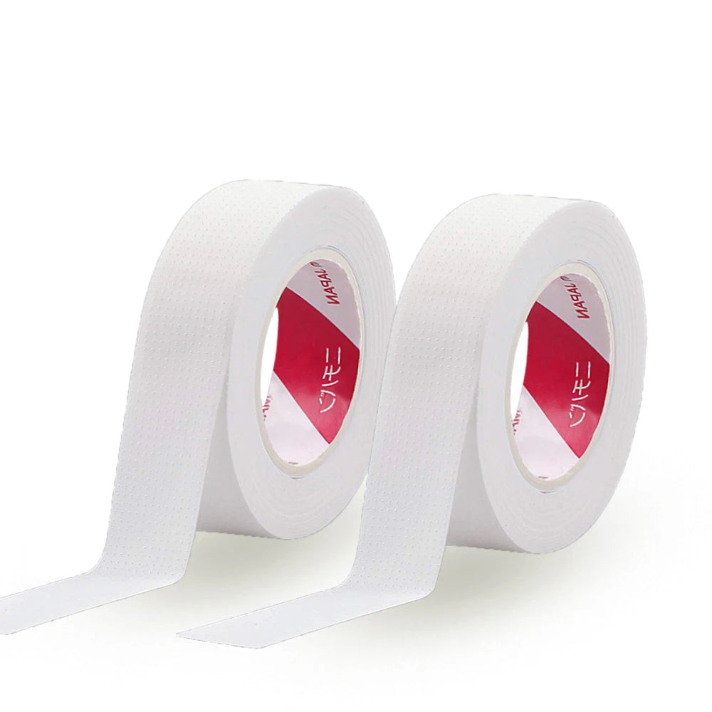 2/3 Rolls Japanese Insulating Tape for Eyelash Extension Lint Free Under Eye Pads Breathable Non-woven Tape Paper Eyelash Patch