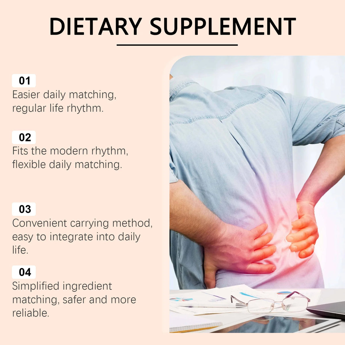 DOCTEAT Curcumin Joint Capsules Relieve Joint Soreness Improve Physical Fatigue Enhance Vitality Boost Immunity Health Capsules