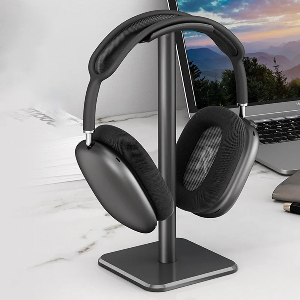 Aluminium Alloy Headphone Stand Holder Rack Space Saving Desktop Organizer Display Earphone Mount Hanger Headset Support Stand