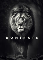 Animal Motivation Poster Panther Lion Motivational Canvas Posters Prints Canvas Painting Focus Conquer Fearless Mural Wall Decor