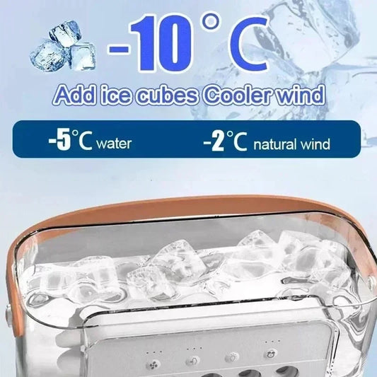 Mini Air Cooler Fan 3-in-1 – Fan, Humidifier & LED Light
