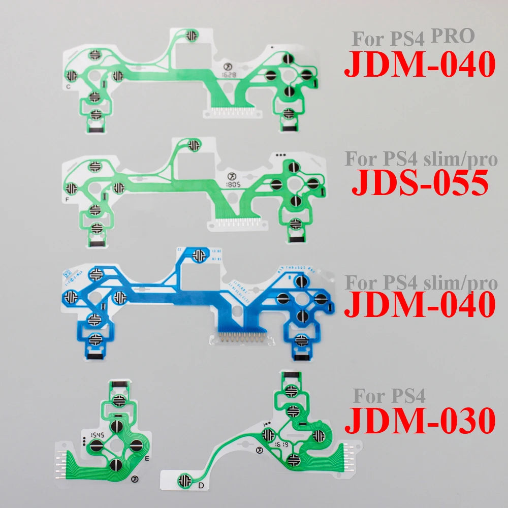 10PCS Jdm Jds 010 011 030 040 055 for Sony Dualshock 4 Conductive Film Keypad for Ps4 Ps5 Pro Slim Controller Pcb Circuit Ribbon