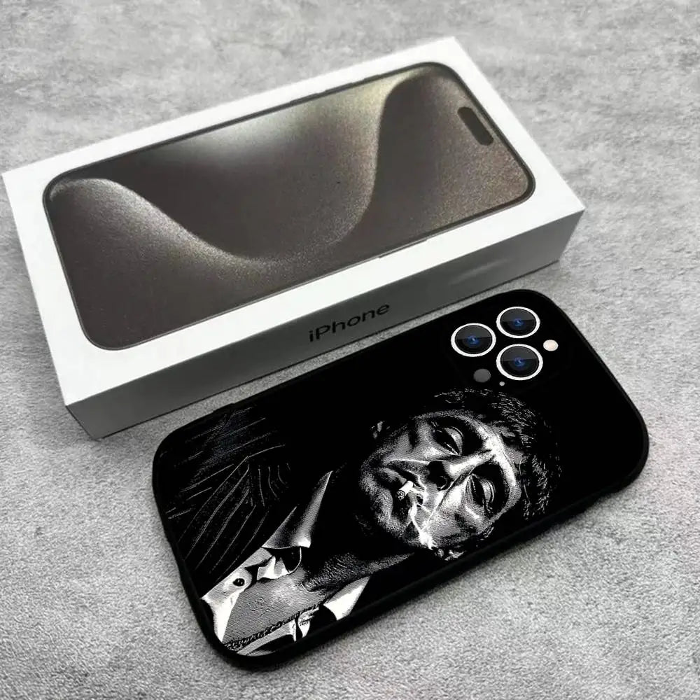 S-Scarface 1983 Film Phone Case For iPhone 17,16,15,14,13,12,Pro,Max,Plus,E,SE4,Air,Mini Black Soft Box