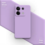 Original Square Liquid Silicone Phone Case for Xiaomi Poco X6 PocoX6 Pro 5G Lens Protection Soft Couples Cover Thin Fundas Coque