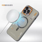 Matte Magnetic Phone Case For iPhone 17 16 15 14 13 Pro Max Air Magsafe Wireless Charge Frosted Metal Lens Frame Buttons Cover