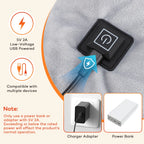 Electric Heating Shoulder Neck Pad USB Heated Back Wrap 3 Heat Level Soft Hot Compress Back Shawl Neck Shoulder Fast Heated Pad