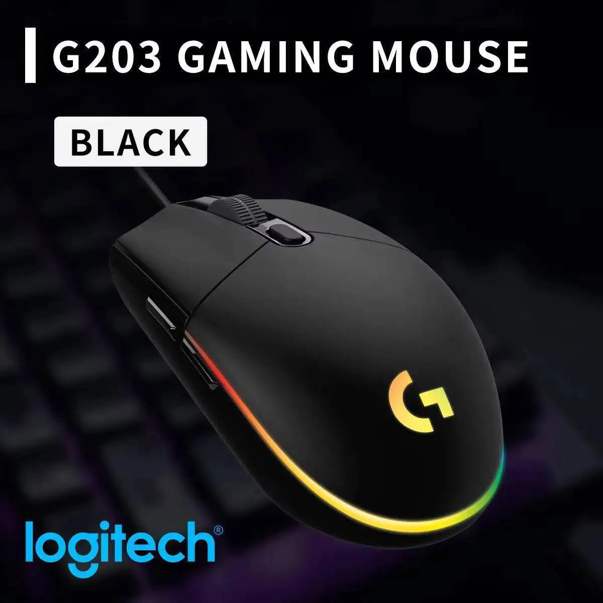 g102 Logitech G102/g203/g402 Logitech G102 Wired Gaming Mouse, Adjustable 200-8000 DPI, Comfort Grip, RGB Backlit for PC Laptops