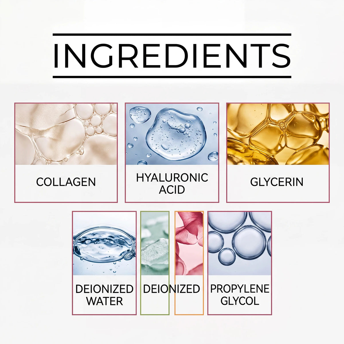 Collagen Face Serum With Hyaluronic Acid for Hydrating and Firming Skin