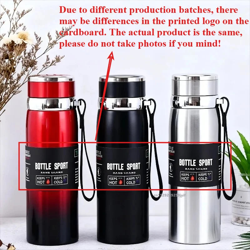800ml/1000ml Thermal Bottle Cold and Hot Water Bottle Thermos for Water Tea Coffee Vacuum Flasks Stainless Steel Thermos Bottle