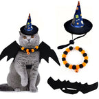 Halloween Pet Costume Set Cute Cat Cosplay Outfit Halloween Party Pet Dog Dress‑up Accessories Kitten Transformation Clothes