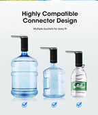 Water Dispenser Water Pump Electric Bottle Pump Mini Portable Water Pump Usb Foldable Household Automatic Water Dispenser