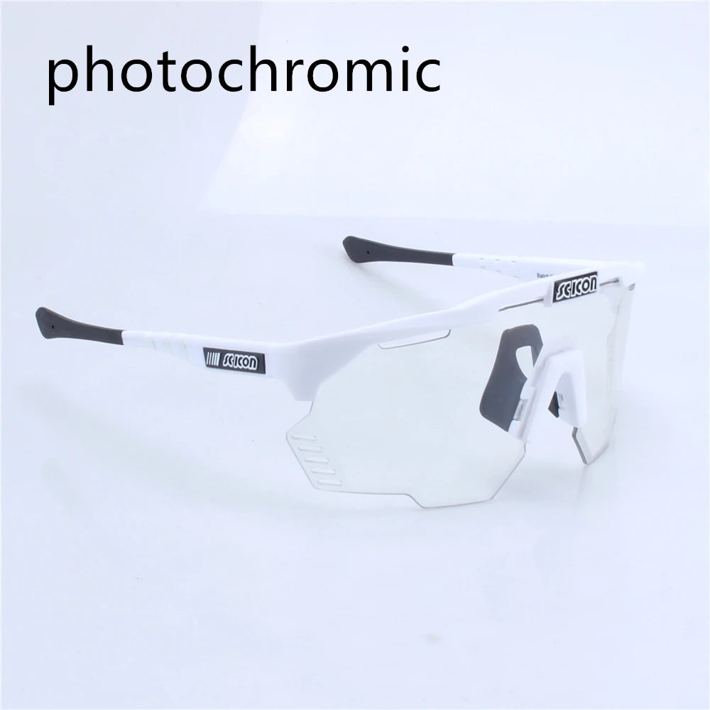 SCICON AEROSHADE KUNKEN UV400 Cycling Sunglasses with Case - Outdoor Sports Men's MTB Road Bike Eyewear Women's Goggles