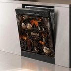 Halloween Dishwasher Magnet Cover Waterproof Appliance Magnetic Panel Reusable Kitchen Decor for Fridge Washer Door