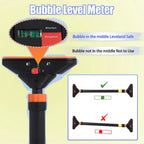 Adjustable Doorway Pull Up Bar with Level Meter – No-Screw Home Gym Chin Up Bar, 440 lbs Max Load, Anti-Slip Grip – Standard Fit