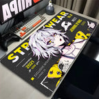Computer Desk Mat Anime Girl Leather Mouse Pad Kawaii Office Extended Mousepad Gaming Accessories Non-slip HD Printing Carpet